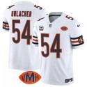 Chicago Bears #54 Brian Urlacher White 2025 F.U.S.E. With 4-Star C Patch VMH Patch Vapor Untouchable Limited Football Stitched Jersey