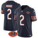 Chicago Bears #2 D.J. Moore Navy 2025 F.U.S.E. With VMH Patch Vapor Untouchable Limited Football Stitched Jersey