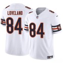 Chicago Bears #84 Colston Loveland White 2025 Draft F.U.S.E. Vapor Untouchable Limited Football Stitched Jersey