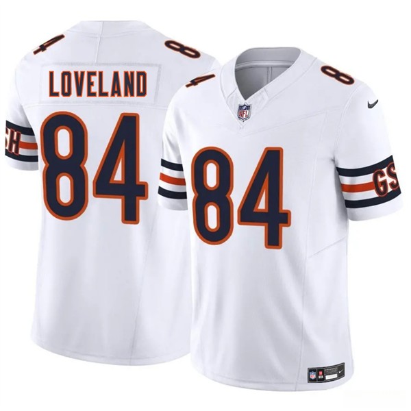 Chicago Bears #84 Colston Loveland White 2025 Draft F.U.S.E. Vapor Untouchable Limited Football Stitched Jersey