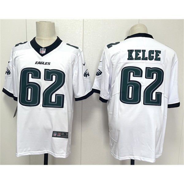 Philadelphia Eagles #62 Jason Kelce White 2024 New Vapor Untouchable Limited Football Stitched Jersey