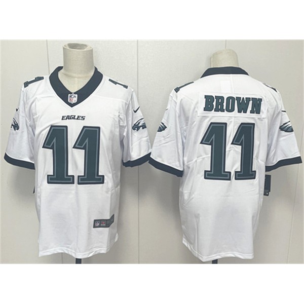 Philadelphia Eagles #11 A.J. Brown White 2024 New Vapor Untouchable Limited Football Stitched Jersey