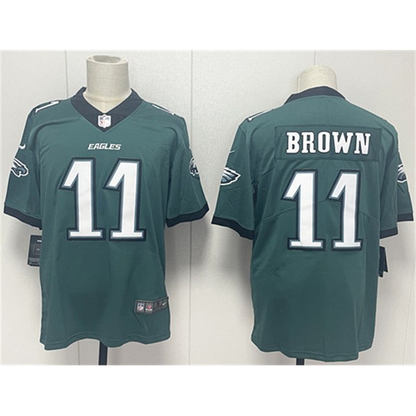 Philadelphia Eagles #11 A.J. Brown Green 2024 New Vapor Untouchable Limited Football Stitched Jersey