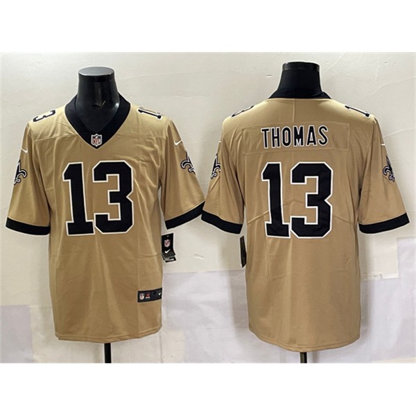 New Orleans Saints #13 Michael Thomas Gold Alternate Vapor Limited Football Stitched Jersey