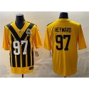 Pittsburgh Steelers #97 Cameron Heyward Gold 1933 Throwback Alternate Football Stitched Game Jersey
