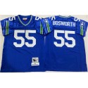 Seattle Seahawks #55 Brian Bosworth Royal Throwback Football Stitched Jersey