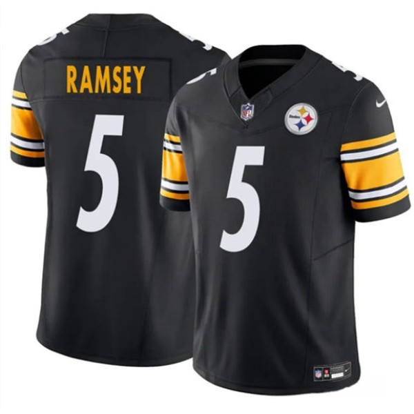 Pittsburgh Steelers #5 Jalen Ramsey Black 2025 F.U.S.E. Vapor Untouchable Limited Football Stitched Jersey