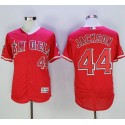 Angels Of Anaheim #44 Reggie Jackson Red Flexbase Authentic Collection Stitched Jersey