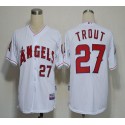 Angels Of Anaheim #27 Mike Trout White Cool Base Stitched Jersey