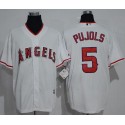 Angels Of Anaheim #5 Albert Pujols White New Cool Base Stitched Jersey