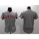 Angels Of Anaheim Blank Grey Flexbase Authentic Collection Stitched Jersey