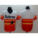 Astros Blank White Orange Flexbase Authentic Collection Cooperstown Stitched Jersey