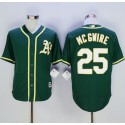 Athletics #25 Mark McGwire Green New Cool Base Stitched Jersey