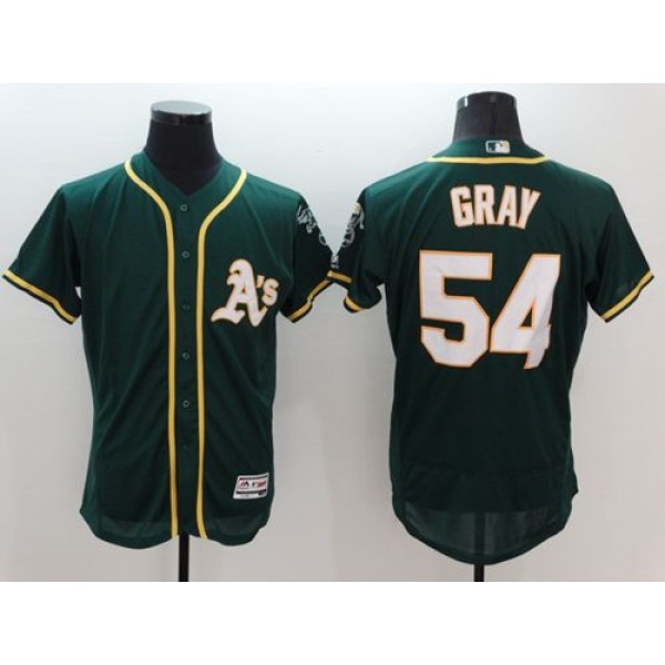 Athletics #54 Sonny Gray Green Flexbase Authentic Collection Stitched Jersey