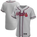 Atlanta Braves Blank Grey Flex Base Stitched Jersey