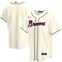 Atlanta Braves Cream Cool Base Stitched Jersey
