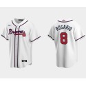 Atlanta Braves #8 Eddie Rosario White Cool Base Stitched Jersey