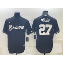 Atlanta Braves #27 Austin Riley Black Cool Base Stitched Baseball Jersey