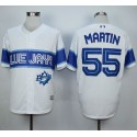 Blue Jays #55 Russell Martin White Exclusive New Cool Base Stitched Jersey