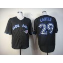 Blue Jays #29 Joe Carter Black Fashion Stitched Jersey