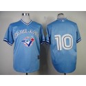 Blue Jays #10 Edwin Encarnacion Blue Stitched Jersey
