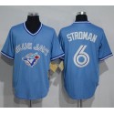 Blue Jays #6 Marcus Stroman Light Blue Cooperstown Throwback Stitched Jersey