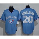 Blue Jays #20 Josh Donaldson Light Blue Cooperstown Throwback Stitched Jersey