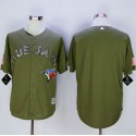 Blue Jays Blank Green Camo New Cool Base Stitched Jersey
