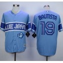 Blue Jays #19 Jose Bautista Light Blue Exclusive New Cool Base Stitched Jersey