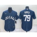 Chicago White Sox #79 Jose Abreu Navy Cool Base Stitched Jersey