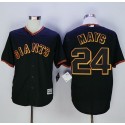 Giants #24 Willie Mays Black New Cool Base Fashion Stitched Jersey