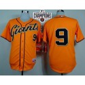 Giants #9 Brandon Belt Orange Cool Base W 2014 World Series Champions Stitched Jersey