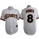Giants #8 Hunter Pence White 1989 Turn Back The Clock Stitched Jersey