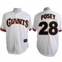 Giants #28 Buster Posey White 1989 Turn Back The Clock Stitched Jersey