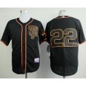 Giants #22 Jake Peavy Black Alternate Cool Base Stitched Jersey