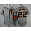 Giants #22 Jake Peavy Grey Cool Base Road 2 Stitched Jersey