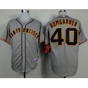 Giants #40 Madison Bumgarner Grey Cool Base Stitched Jersey