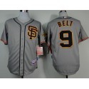 Giants #9 Brandon Belt Grey Road 2 Cool Base Stitched Jersey