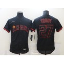 Los Angeles Angels #27 Mike Trout Black Flex Base Stitched Jersey