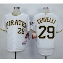 Pirates #29 Francisco Cervelli White Cool Base Stitched Jersey