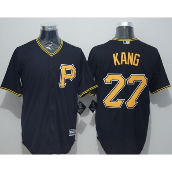 Pirates #27 Jung-Ho Kang Black New Cool Base Stitched Jersey