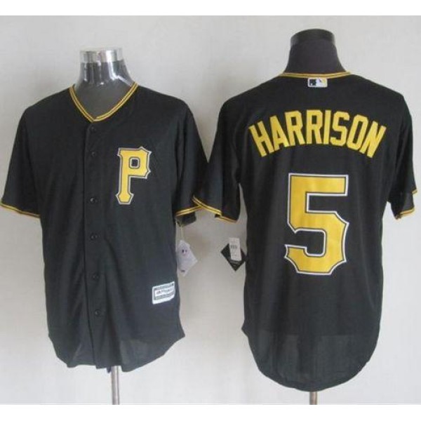 Pirates #5 Josh Harrison Black New Cool Base Stitched Jersey
