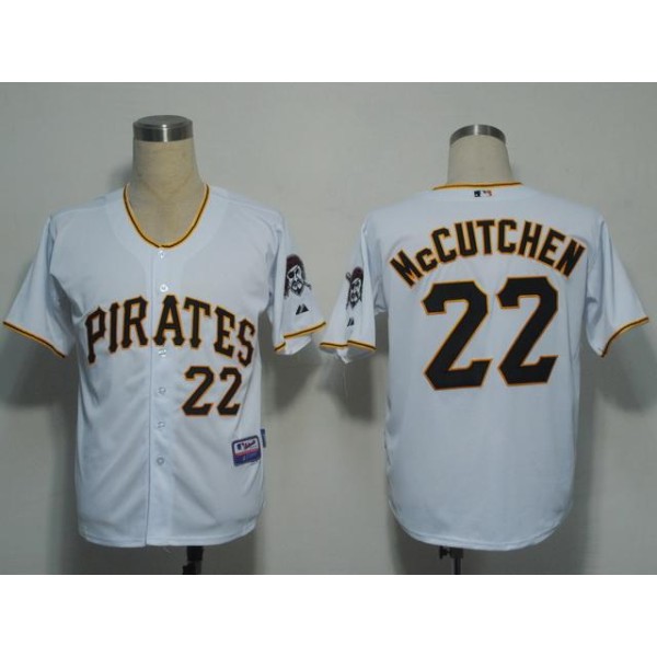 Pirates #22 Andrew McCutchen White Stitched Jersey