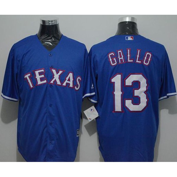Rangers #13 Joey Gallo Blue New Cool Base Stitched Jersey