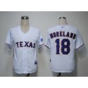 Rangers #18 Mitch Moreland White Cool Base Stitched Jersey