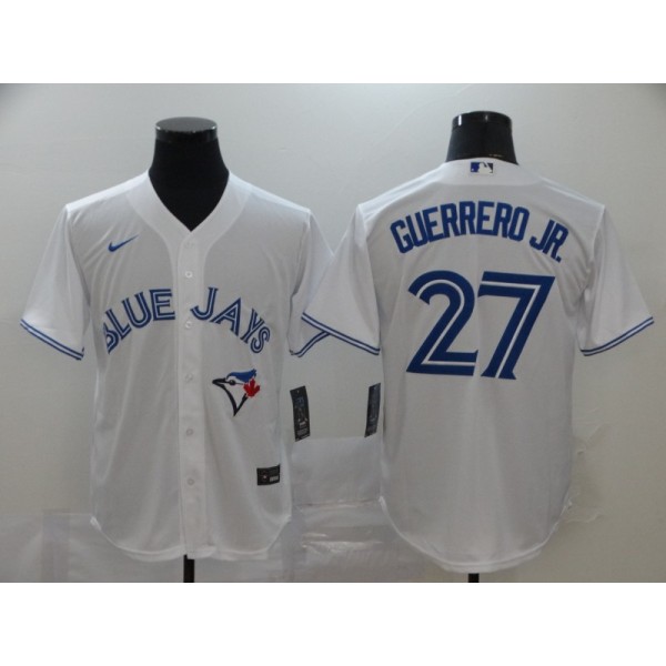 Toronto Blue Jays White #27 Vladimir Guerrero Jr. Majestic Cool Base Stitched Jersey