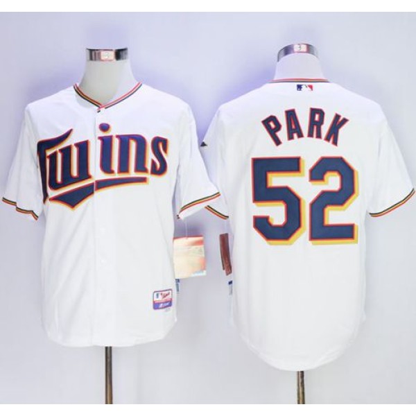 Twins #52 Byung-Ho Park White Home Cool Base Stitched Jersey