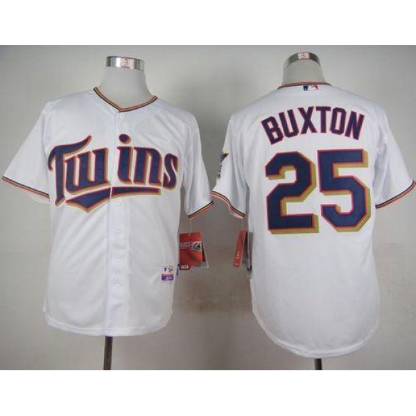 Twins #25 Byron Buxton White Cool Base Stitched Jersey