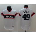 White Sox #49 Chris Sale White Flexbase Authentic Collection Alternate Home Stitched Jersey