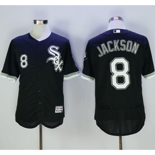 White Sox #8 Bo Jackson Black Flexbase Authentic Collection Stitched Jersey